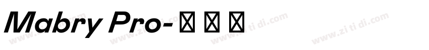Mabry Pro字体转换